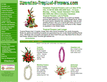 Tablet Screenshot of hawaiian-tropical-flowers.com